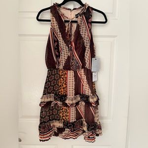 Laundry By Shelli Segal Multicolor Patterned Mini Dress